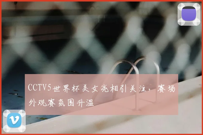 CCTV5世界杯美女亮相引关注，赛场外观赛氛围升温